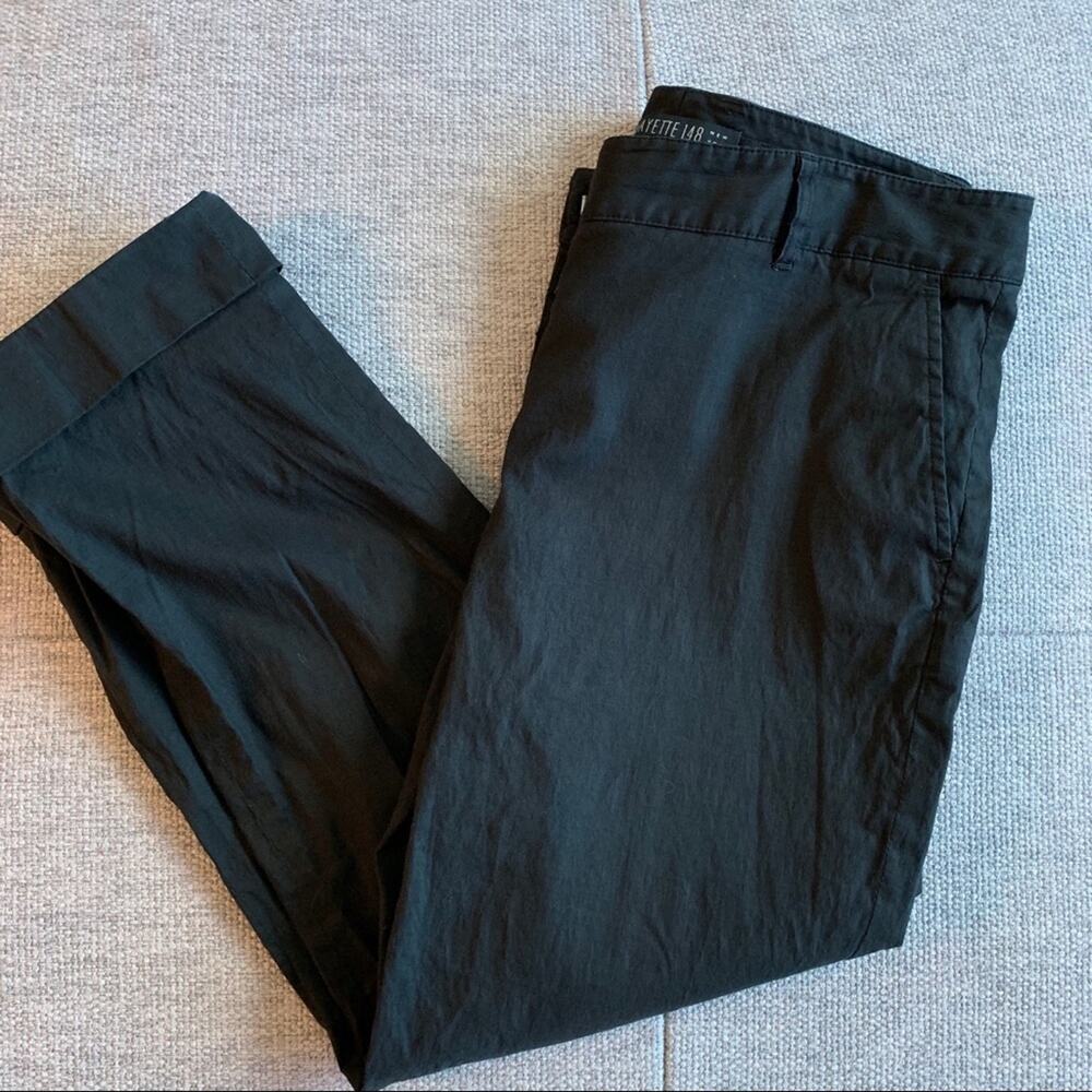 Lafayette 148 Black Linen Blend Career Work Business Casual Pants 4